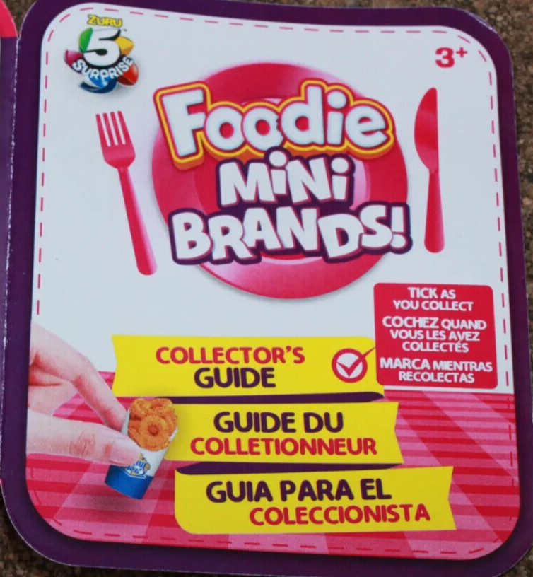 Foodie Mini Brands Series 1 You Pick! Five Surprise Brand Miniature Fast Food