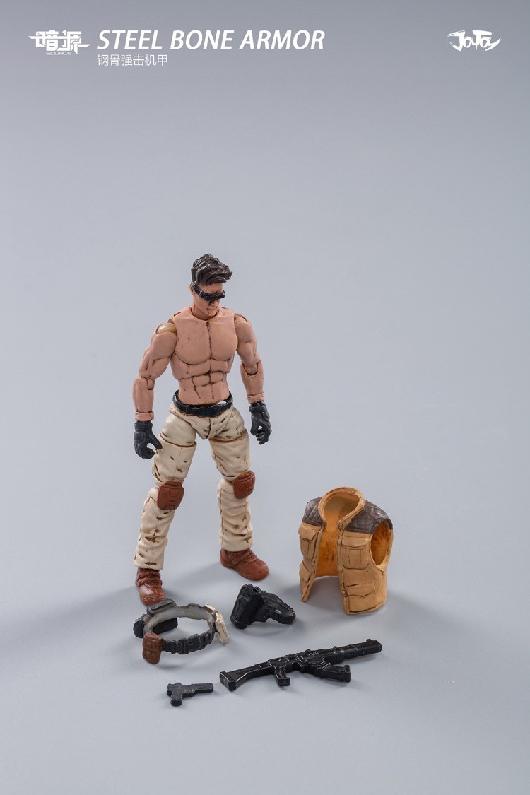 JOYTOY Steel Bone Armour Desert Ver Mecha 9&Prime; Robot & Pilot 1/25 Figure US SHIP