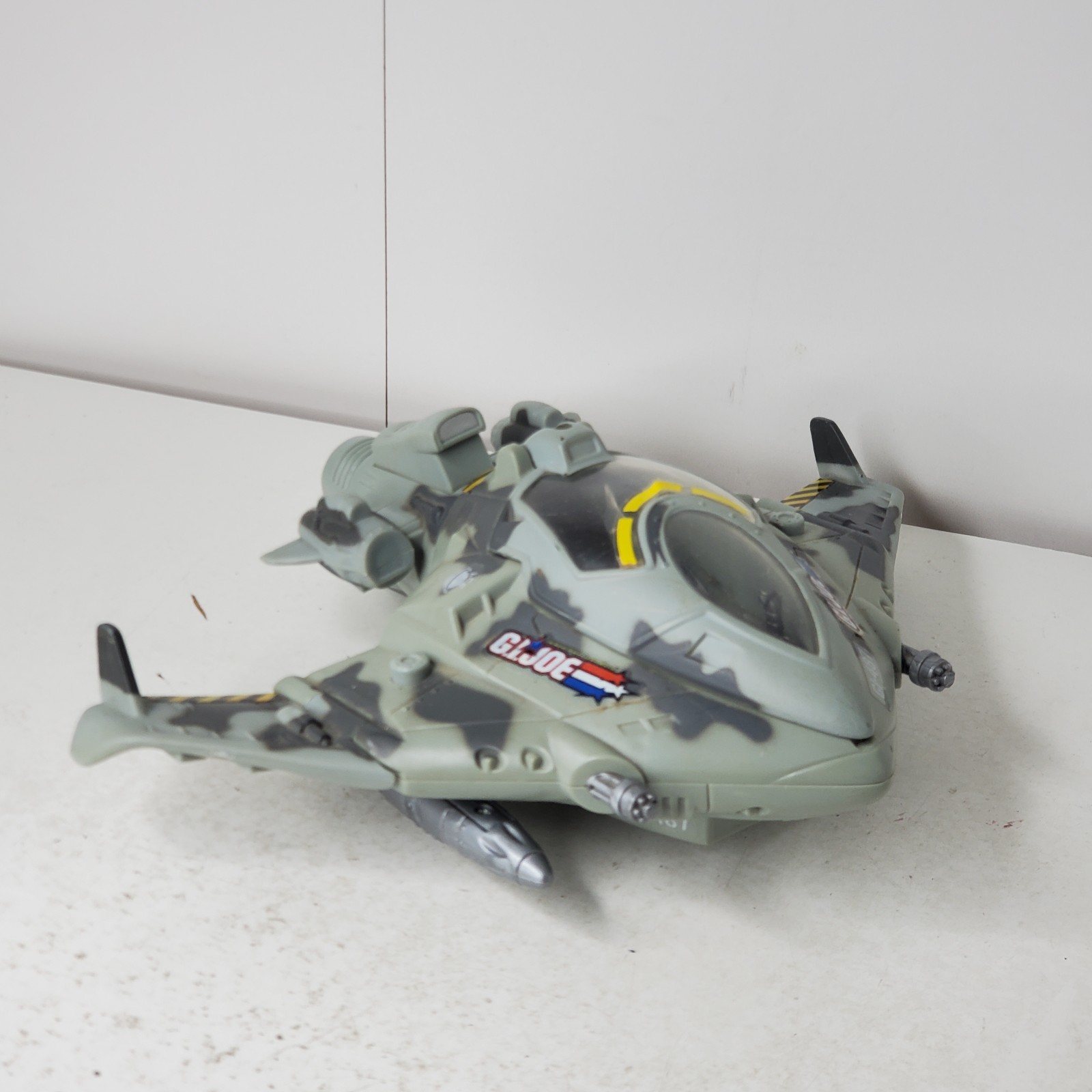 2004 Hasbro GI Joe Tigerhawk Jet Valor Vs Venom Vehicle with 1 Missile Working