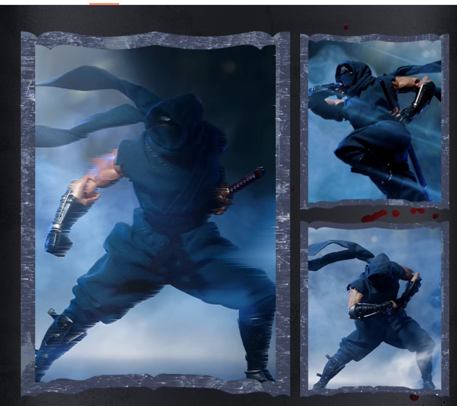 1/12 Custom Wired Ninja Suit Modle for 6 » Kaiyodo Ryu Hayabusa Action Figure