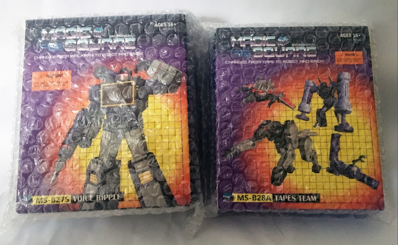 Magic Square Transformation Toy MS-B27S Voice Ripple+MS-B28A Tapes Team G1