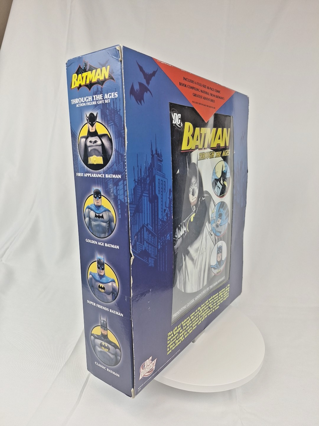 Batman Through the Ages Boxed Action Figure Gift Set + Comic New Alex Ross