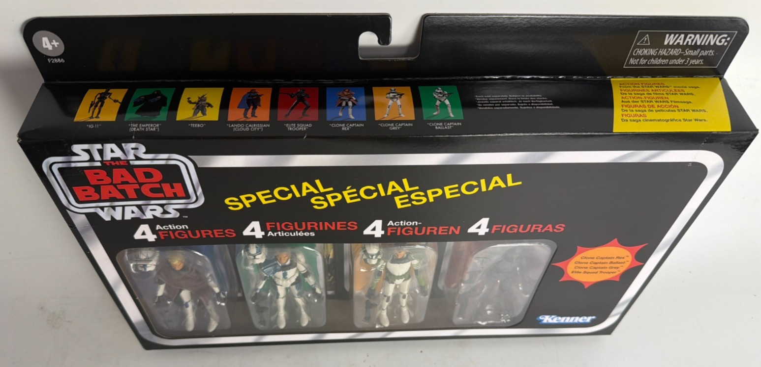 [NEW] Hasbro Star Wars The Bad Batch, Vintage Collection Action Figure-Pack of 4