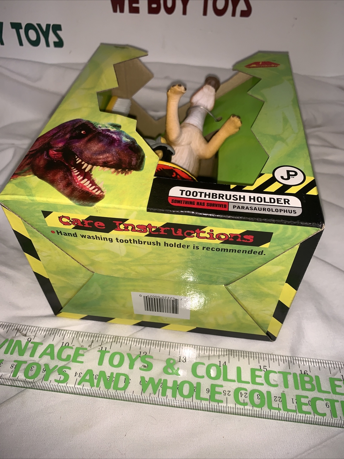 RARE 1997 THE LOST WORLD JURASSIC PARK DINOSAUR TOOTHBRUSH HOLDER