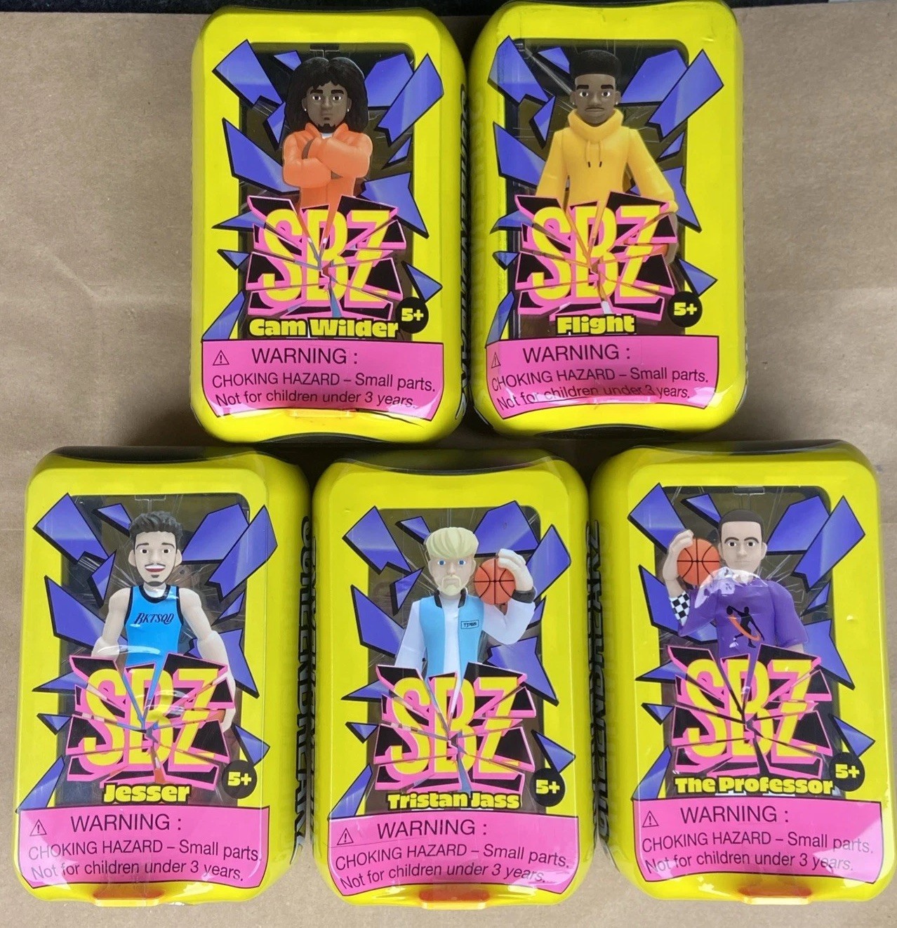 Five ScreenBreakz Action Figures Jesser Flight Cam Wilder Professor Tristan Jass