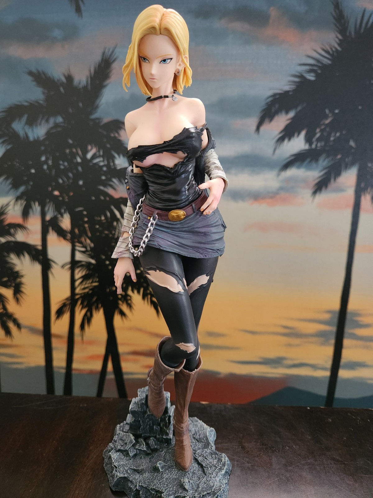 30cm Anime Figure Android 18 PVC Statue Action Model Collectible Decoration Gift