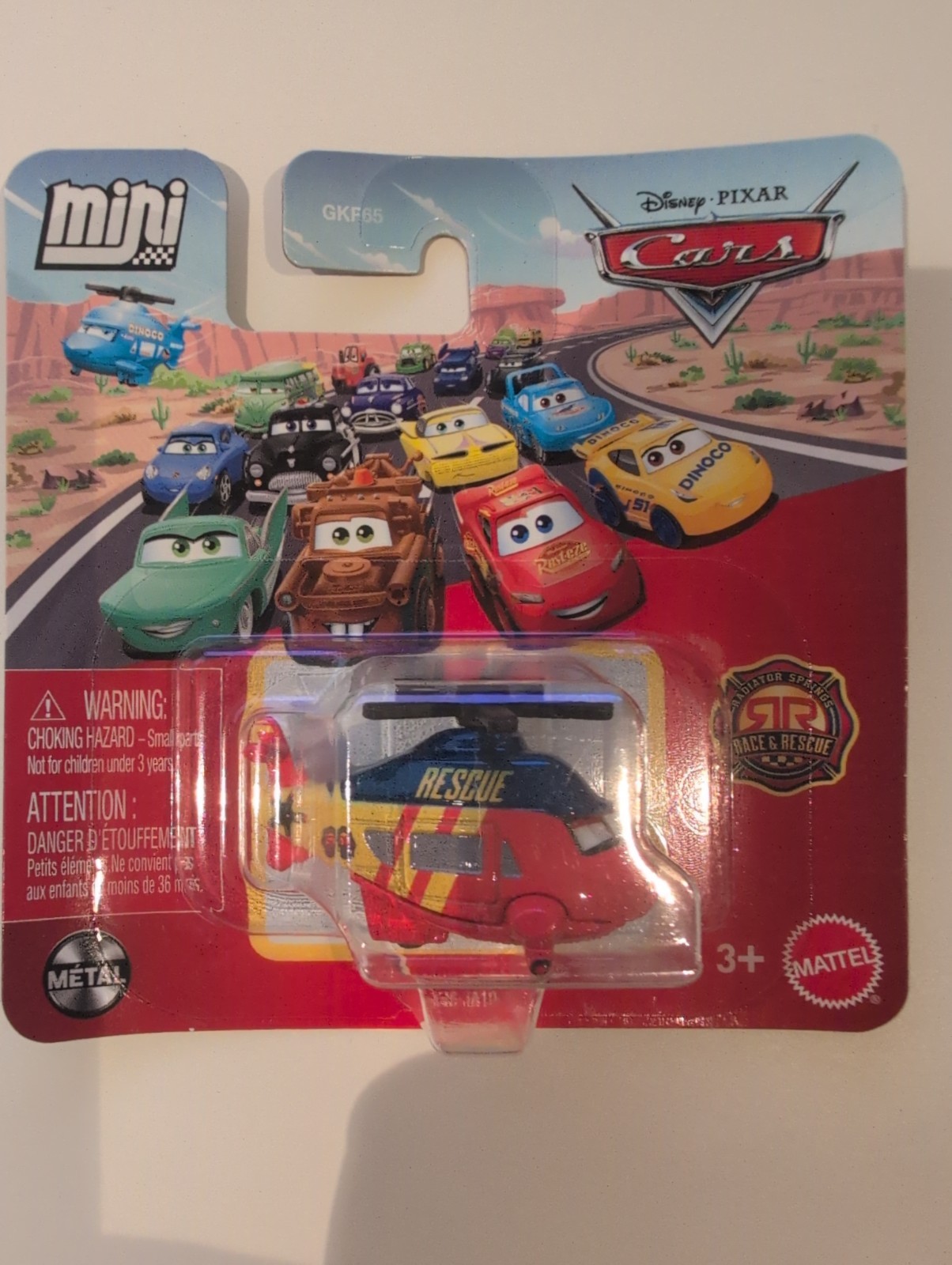 Disney Pixar Cars Mini Race And Rescue Rotor Turbosky · FL-0377