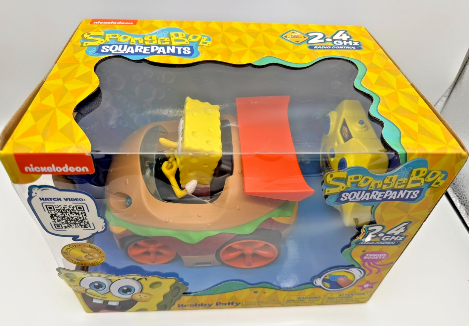 SpongeBob SquarePants Krabby Patty RC Car 2.4GHz Nickelodeon Radio Control NEW