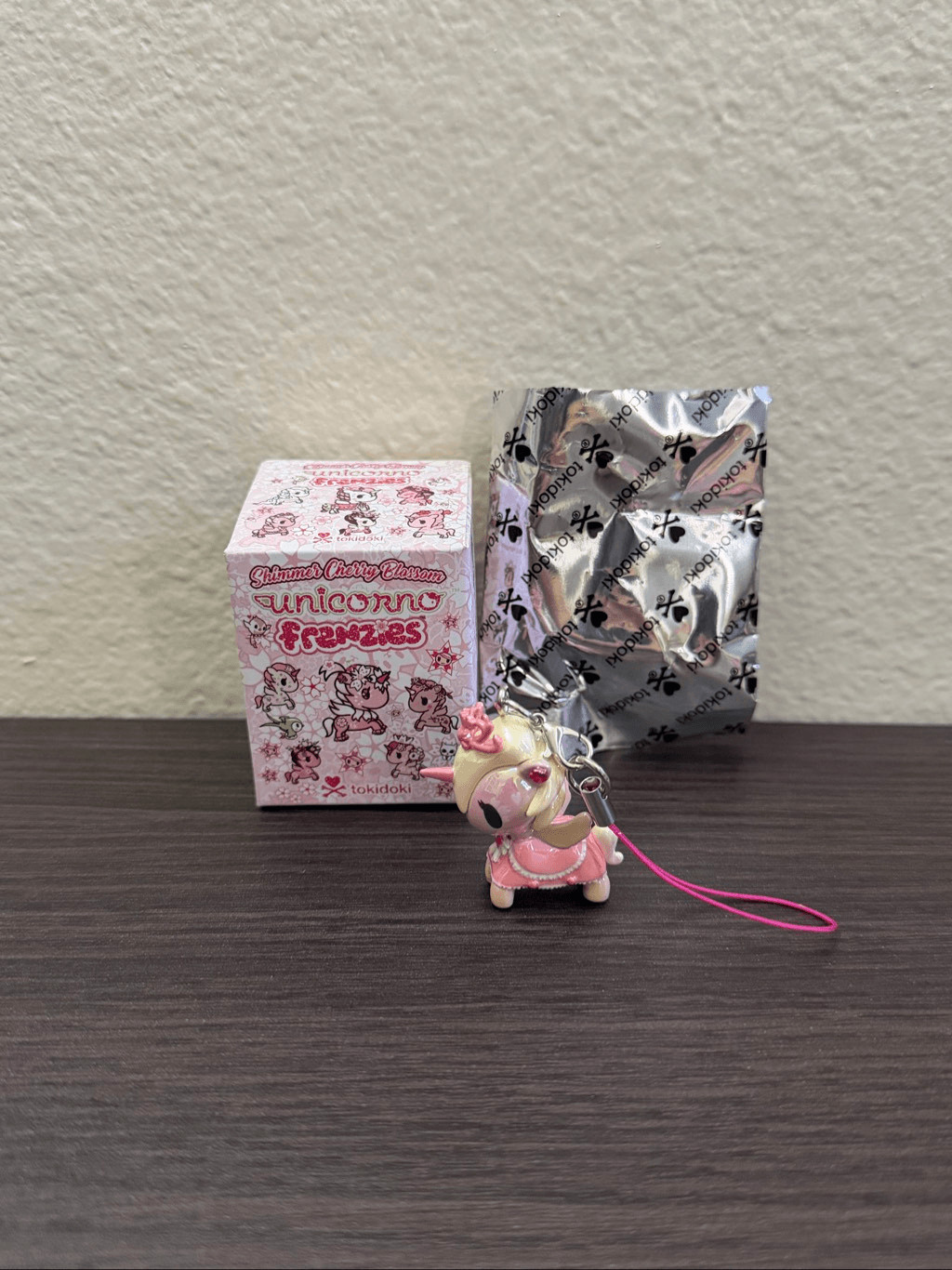 Tokidoki Shimmer Cherry Blossom Unicorno Frenzies Figure Phone Charm – Petal