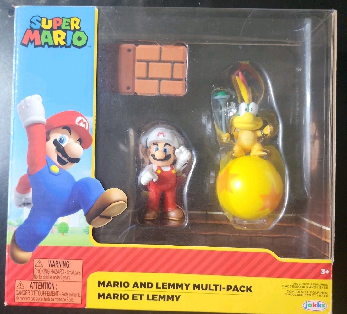 World of Nintendo Super Mario Series: Mario & Lemmy – Multi-Pack Figure Set