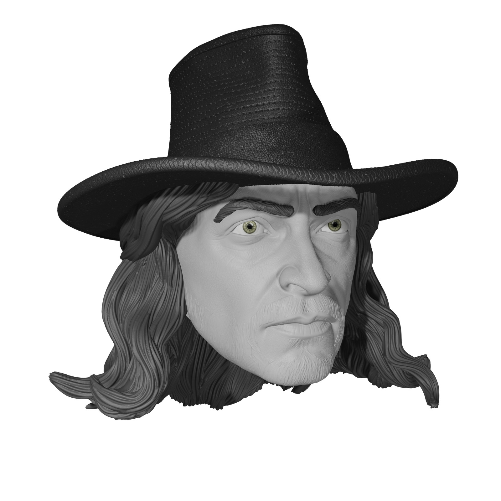 1/12 Scale Head [Unpainted]: Van Helsing (Hugh Jackman)