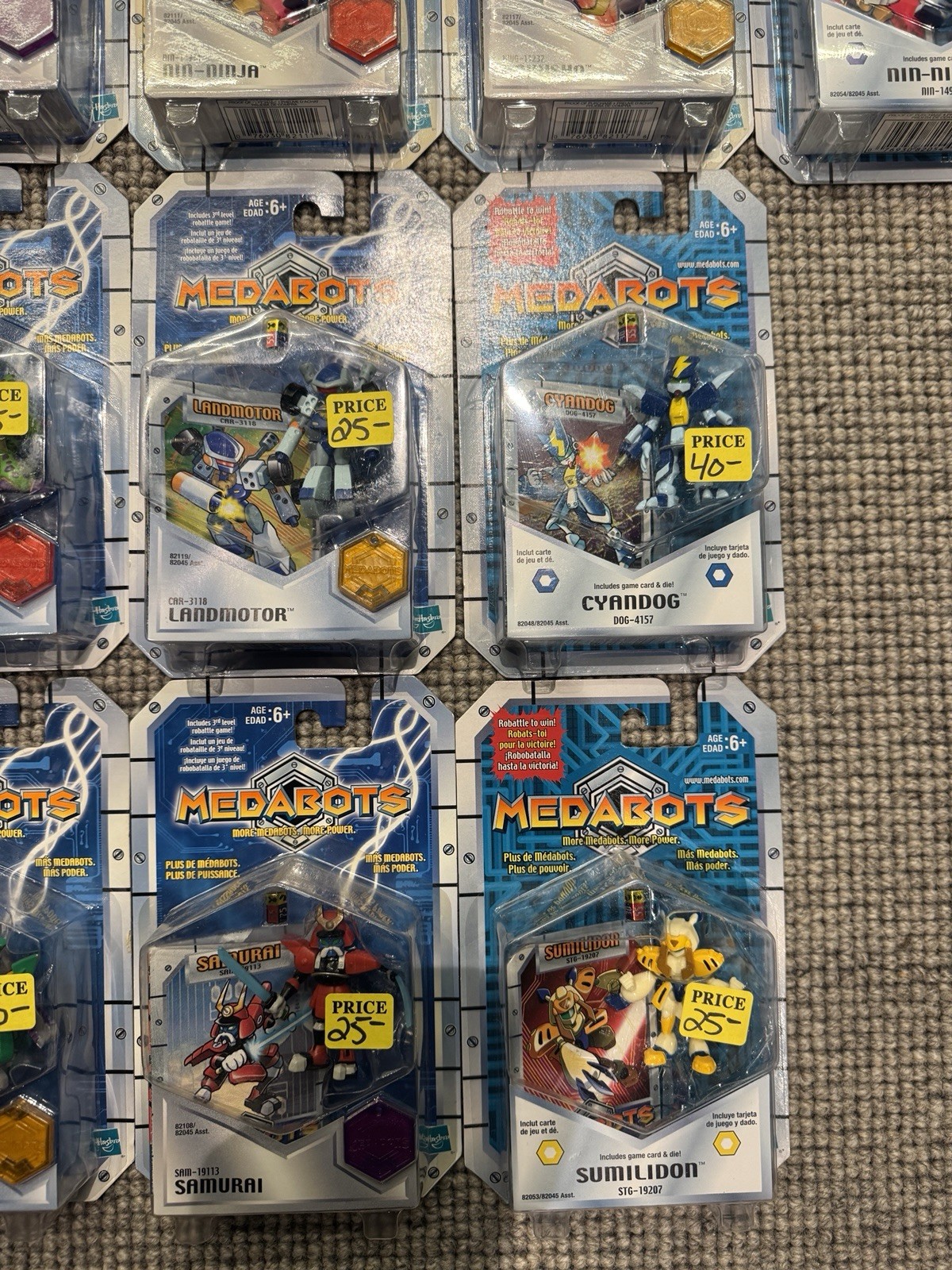 16 Single Pack Medabots 2.5” Figures Medarot Hasbro NEW Assorted MOC