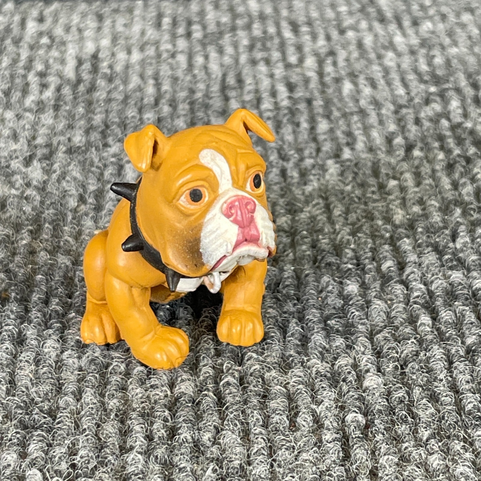 Vintage Y2K Hey Homies Hood Pups Bulldog Puppy Dog Spike Collar Mini Figure