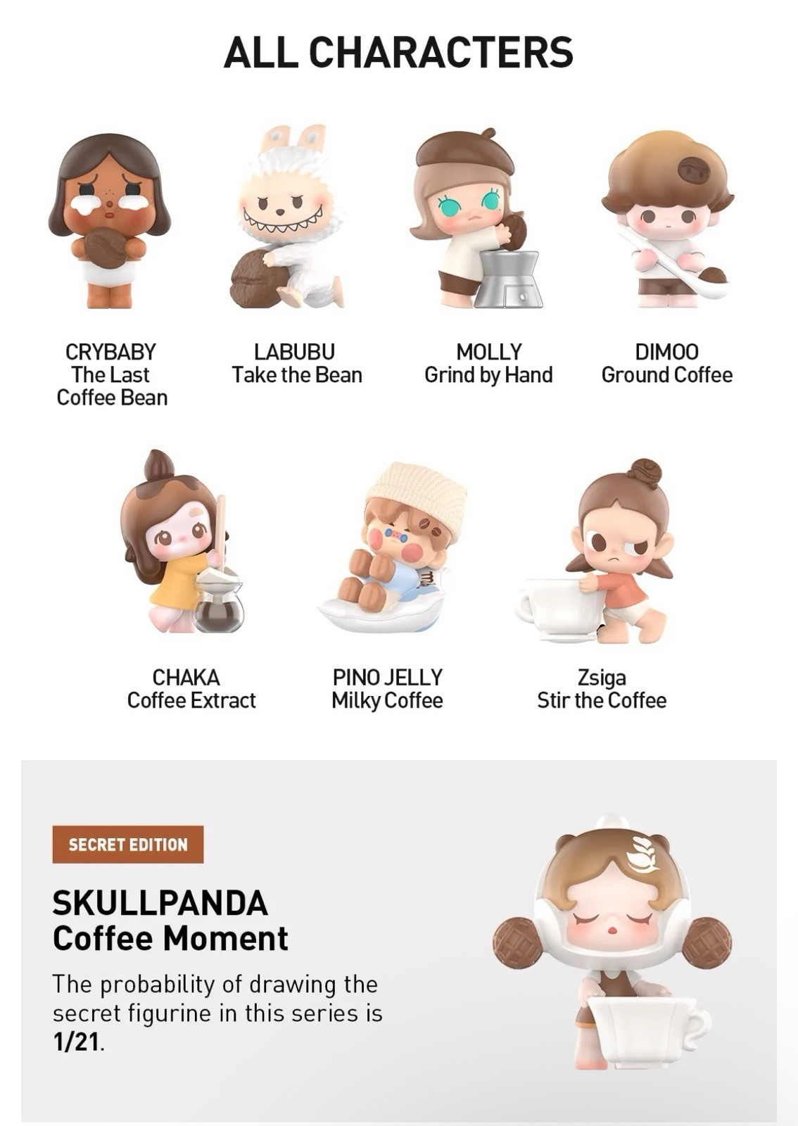 Authentic Pop Bean Coffee Factory Series Mini Blind Bags