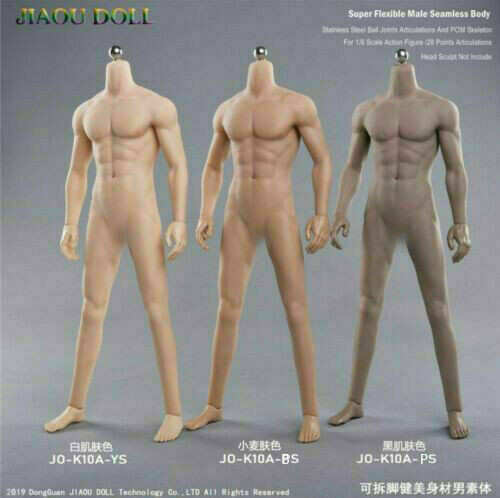 1/6 JO-K10A JIAOU DOLL Muscular Male Action Figure 12inch Seamless Soldier Body