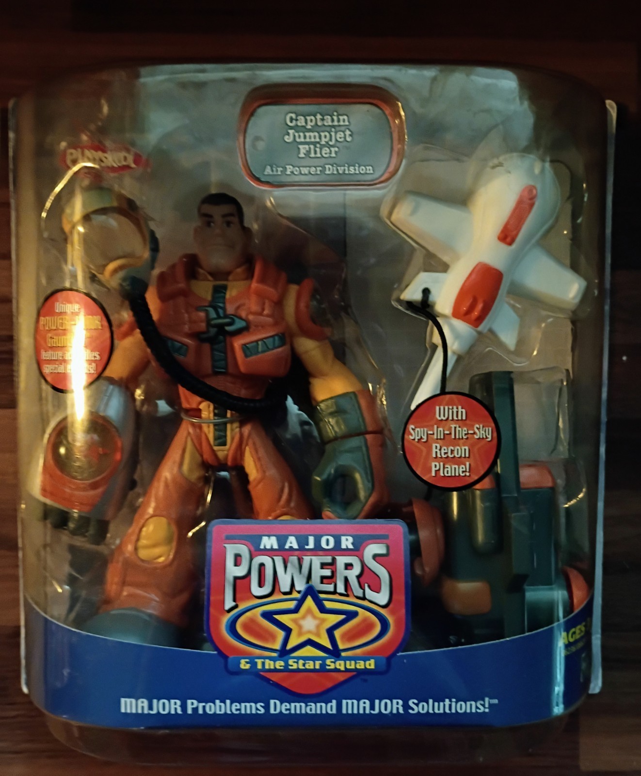 VTG Playskool Major Powers & The Star Squad Captain Jumpjet Flier Hasbro Toys