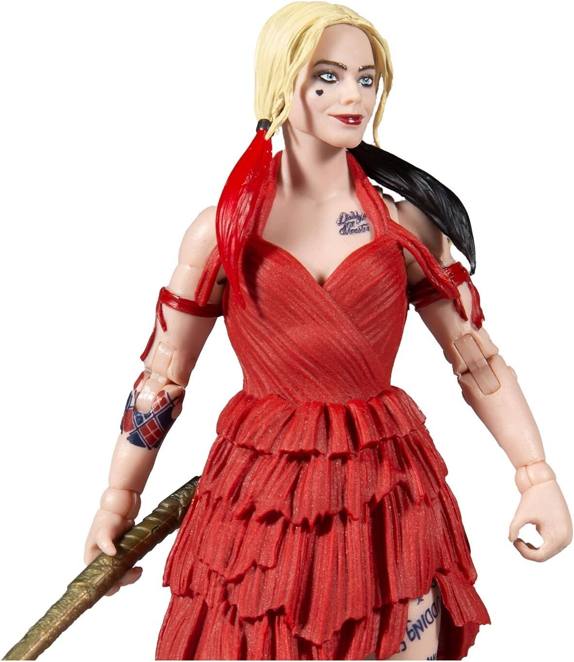 McFarlane DC Suicide Squad Harley Quinn 7” Action Figure Build-A-King Shark NIB
