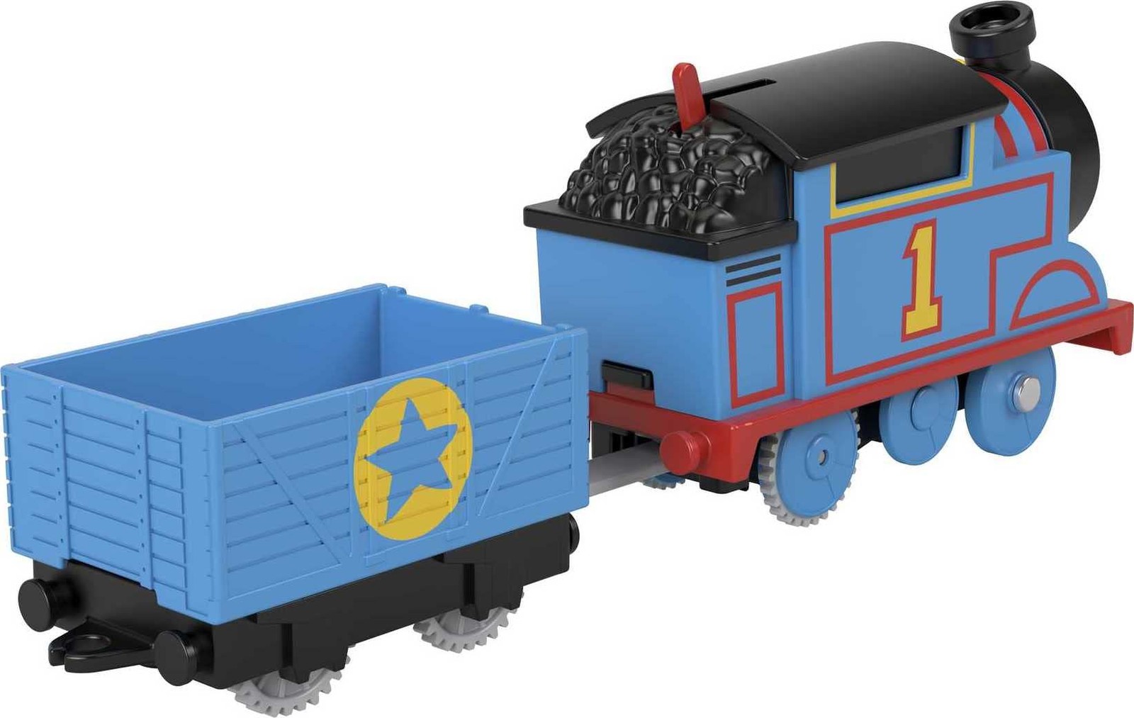 Motorized Train Thomas Battery-Powered Engine with Cargo for Pretend Play Pre…