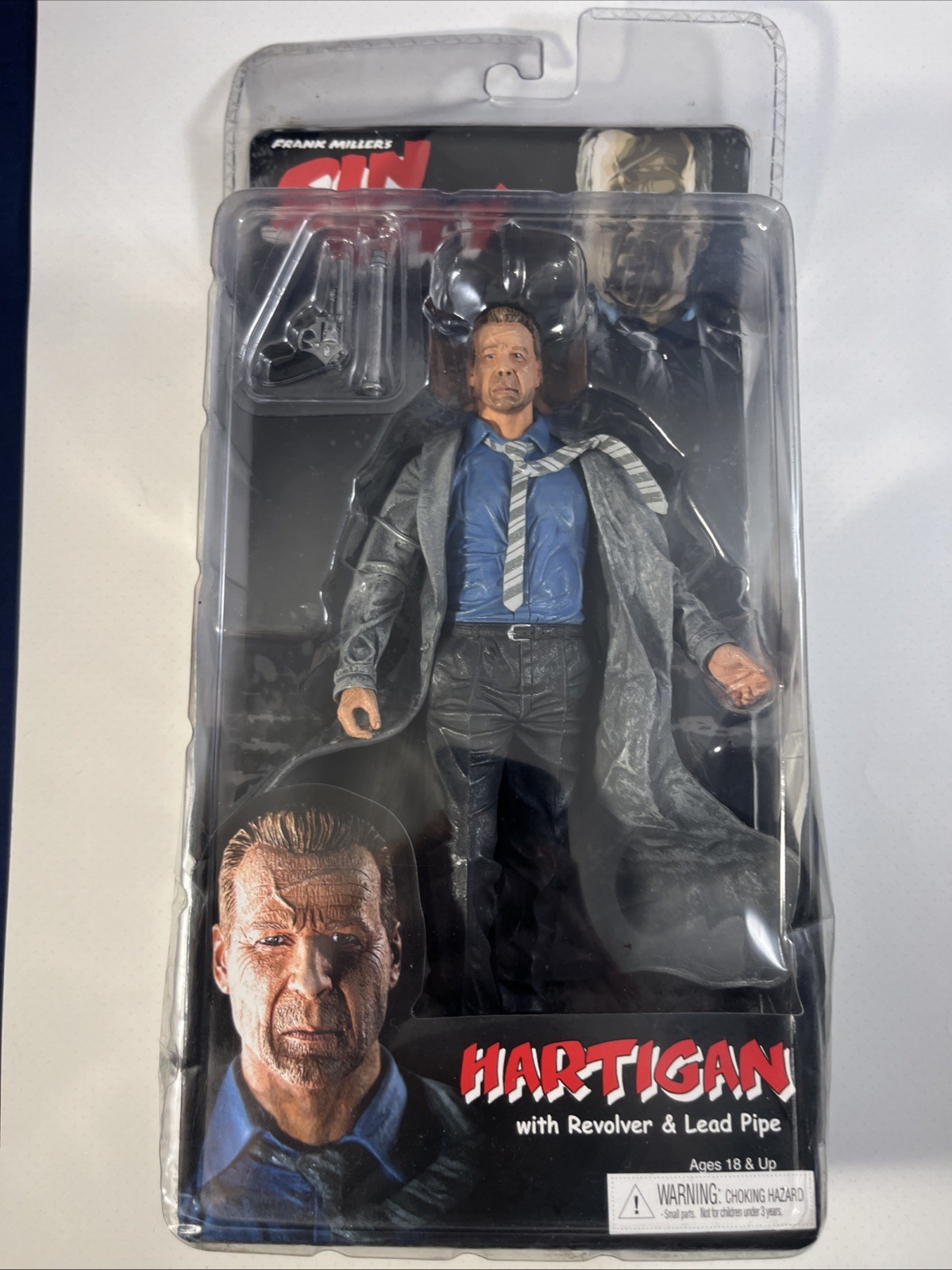 SIN CITY Hartigan Action Figure NECA Reel Toys 2005 New Sealed Series 1 Color