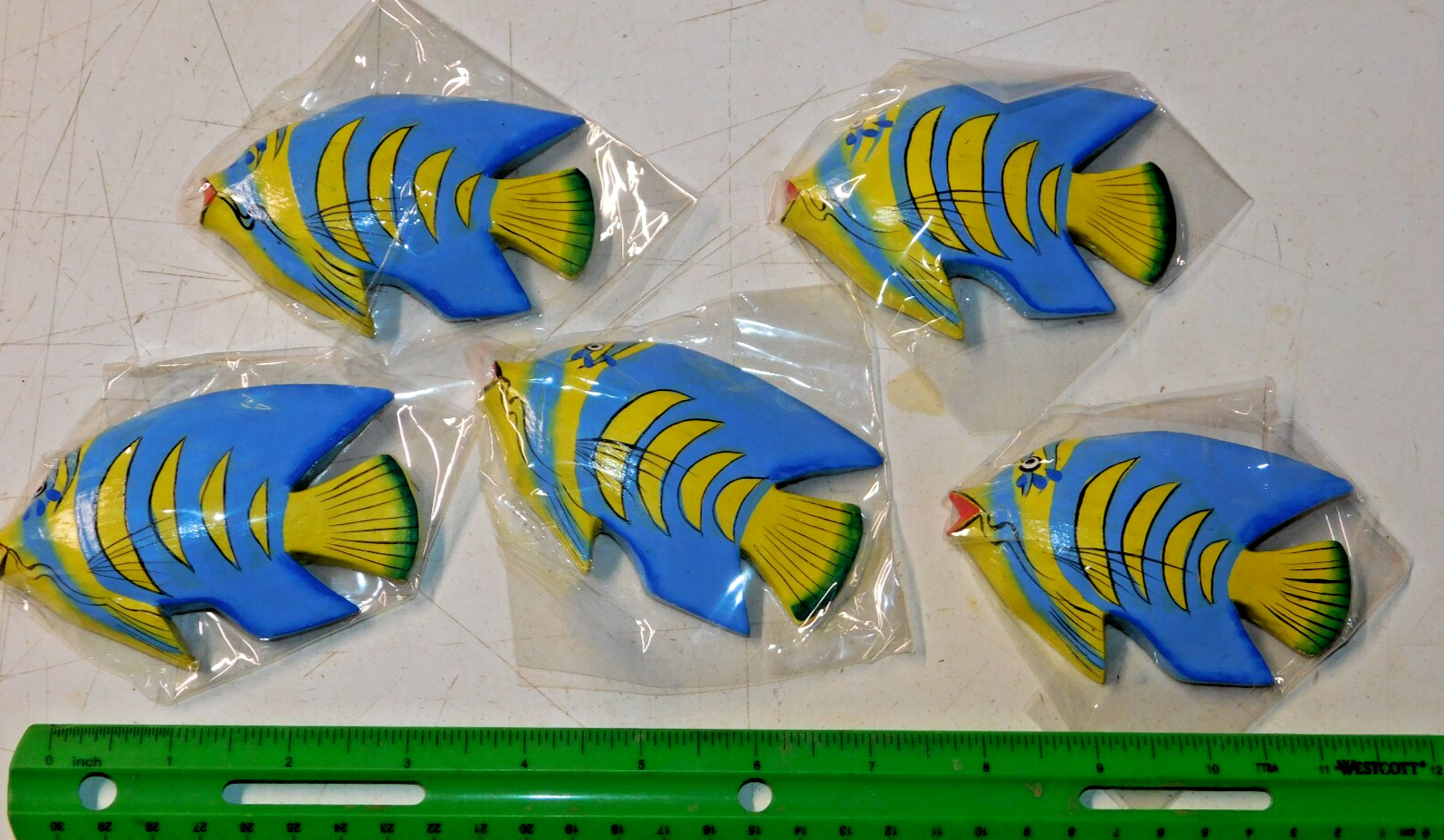 Lot of 25 Angle Fish Tropical Magnet Refrigerator Magnet Ocean Wood Animal *