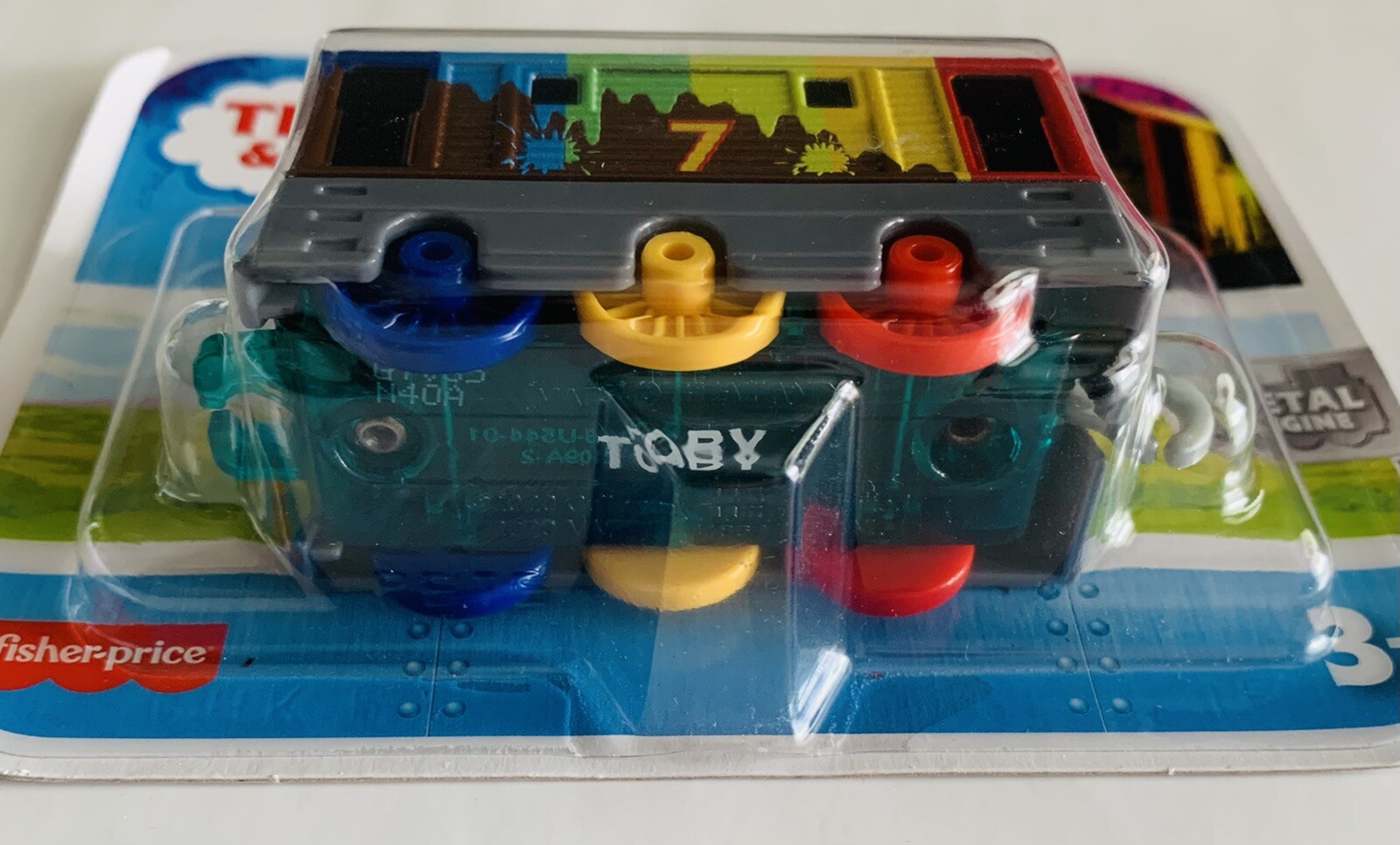 Thomas & Friends Multi-Color TOBY Metal Engine Rainbow Paint Diecast GYV65