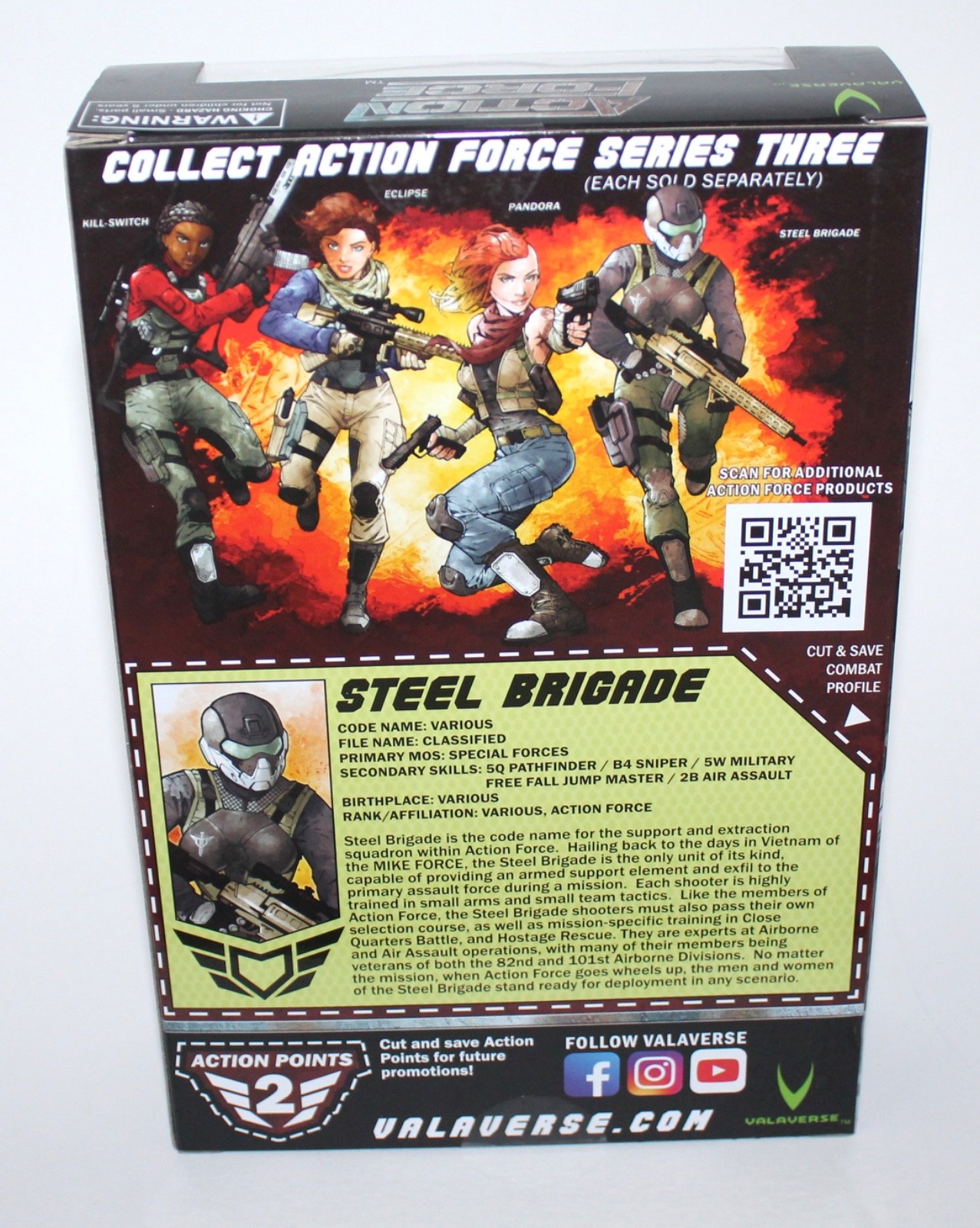 STEEL BRIGADE Female Action Figure VALAVERSE ACTION FORCE 03-04 6&Prime; Scale 1/12
