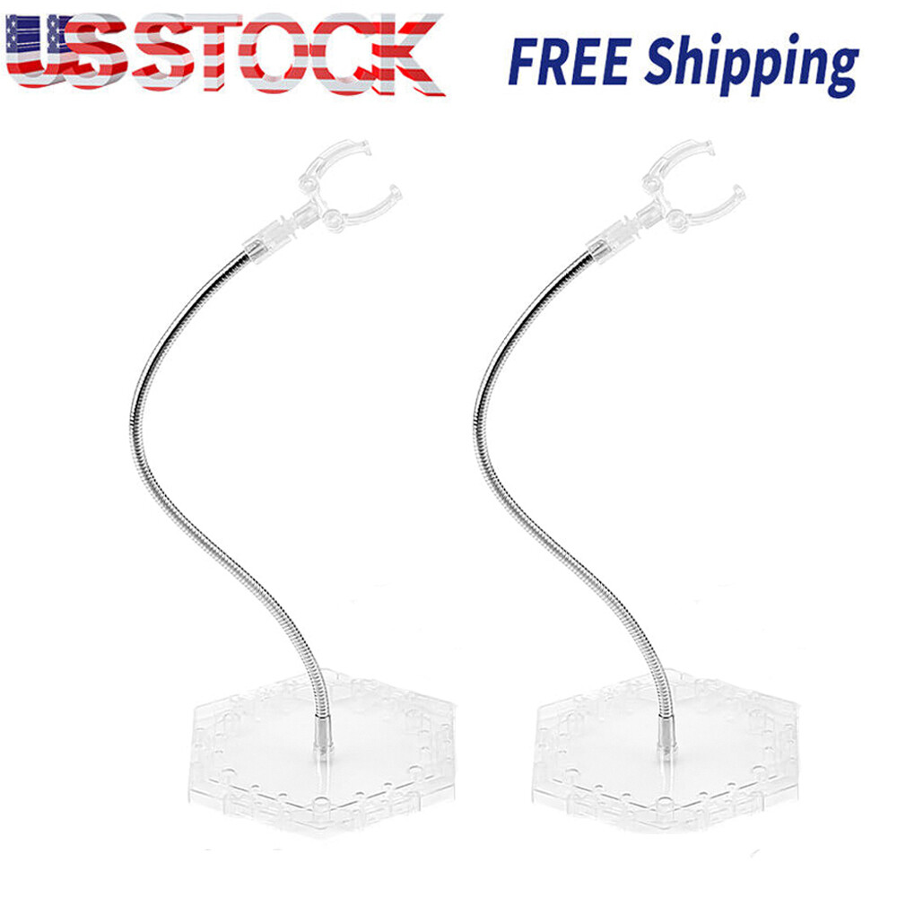 2Pcs Metal Support Arm Display Stand For Hobby Action Base Gundam Model US