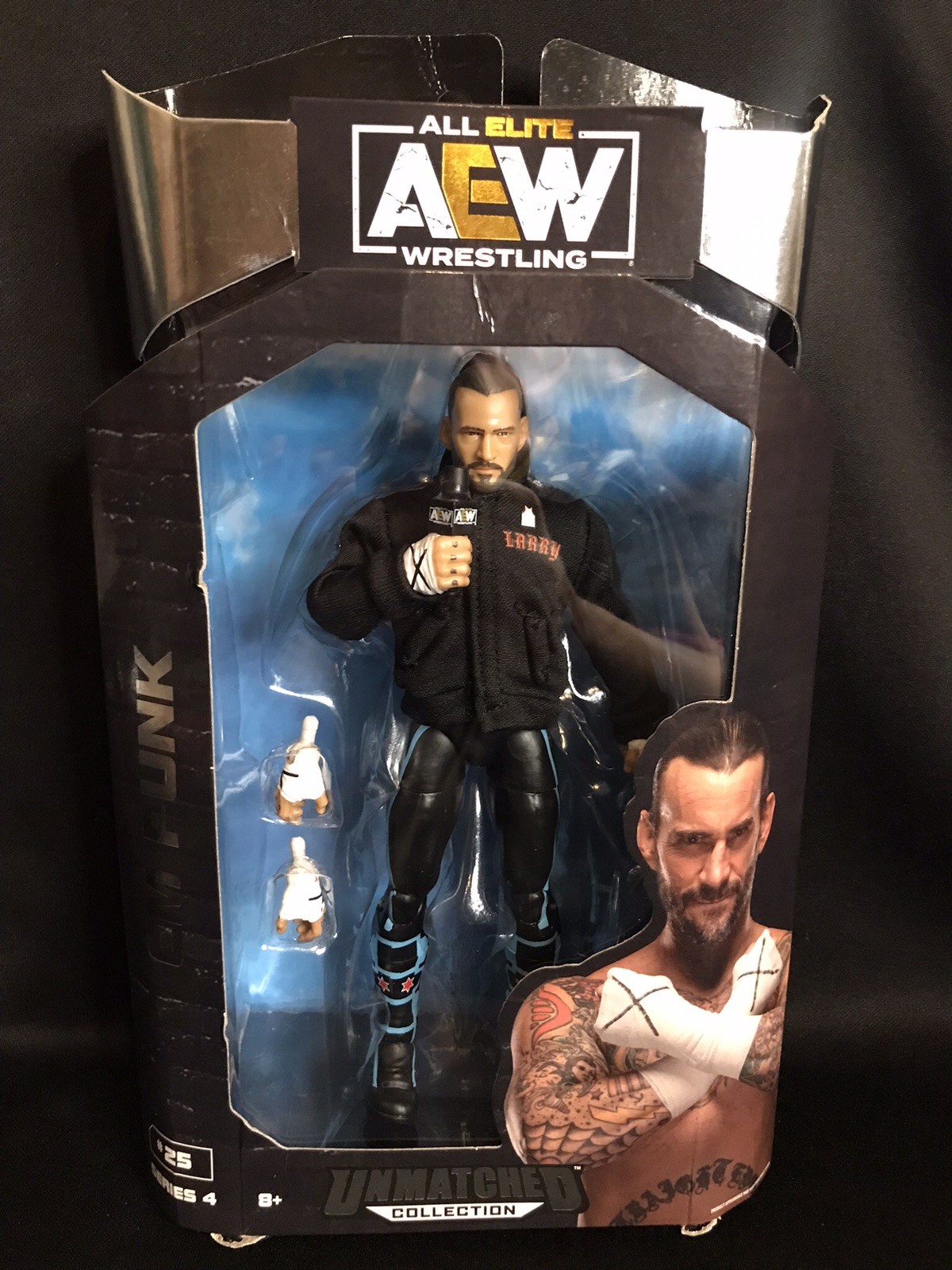 All Elite Wrestling AEW 6” CM Punk Action Figure Unmatched Series #25 Series 4