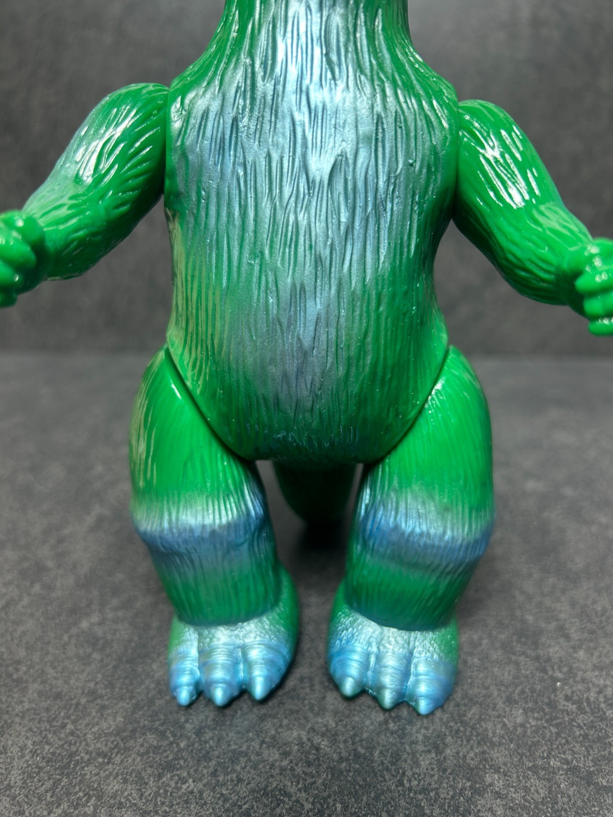 MARUSAN Godzilla J-Tail Green Sofubi 8.8&Prime; Soft Vinyl Figure 1999 w/ Header & Bag