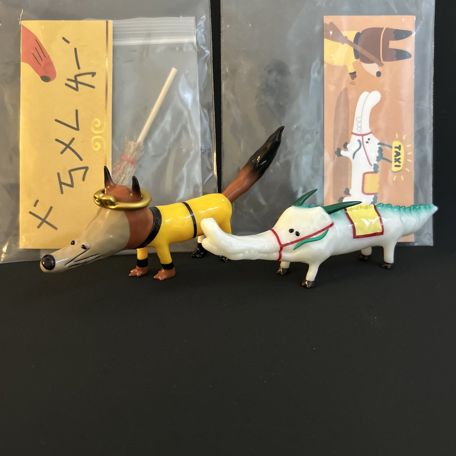 Garbagetoyyyyy, Sun Wukong (FOX) & Little White Dragon (GID) set, Sofubi, vinyl