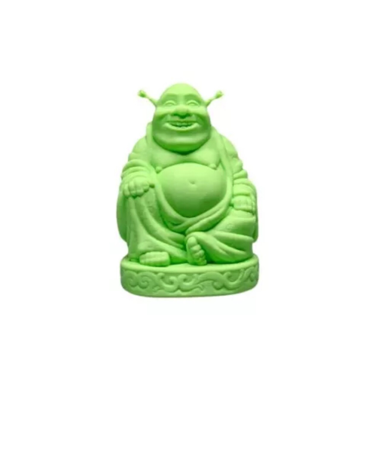Shrek Buddha Figurine Statue 3D Printed