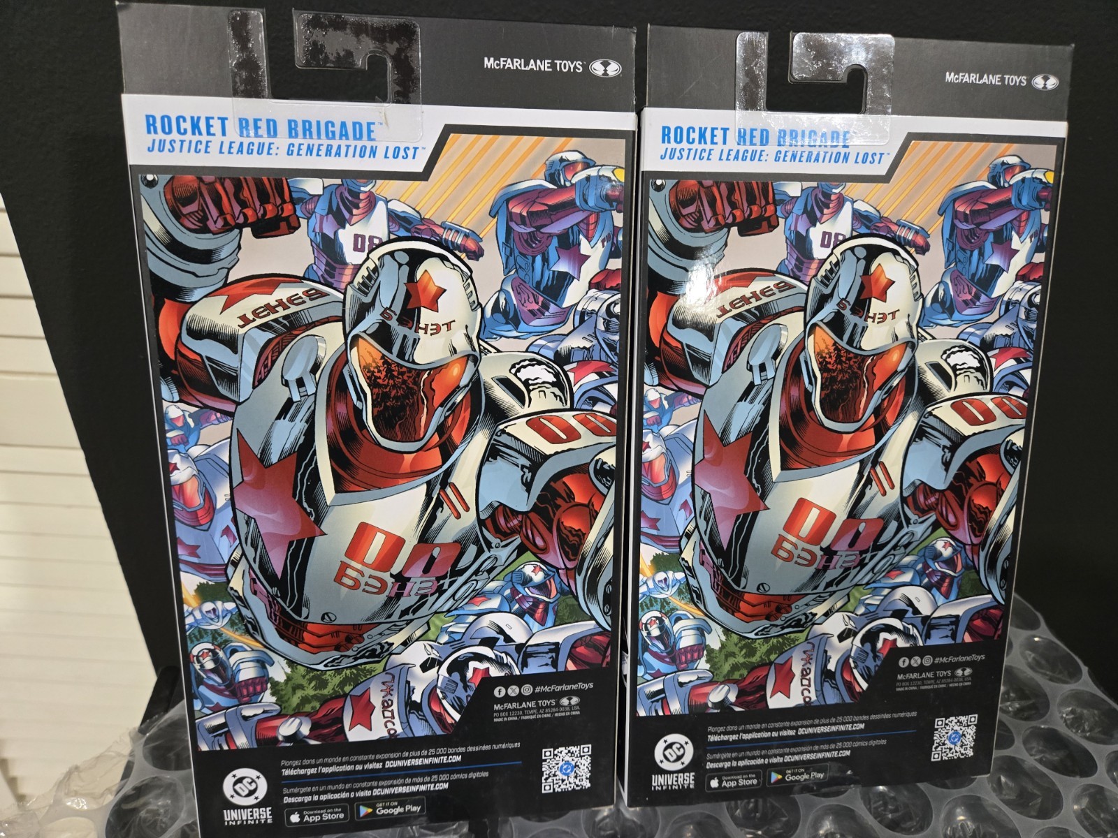 Mcfarlane DC Multiverse Rocket Red Brigade Lot Regular & Platinum