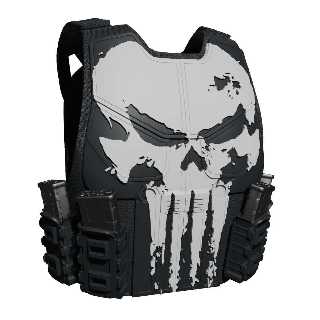 1:12 to 1:6 Scale Chest [Unpainted]: Punisher (One Last Kill)