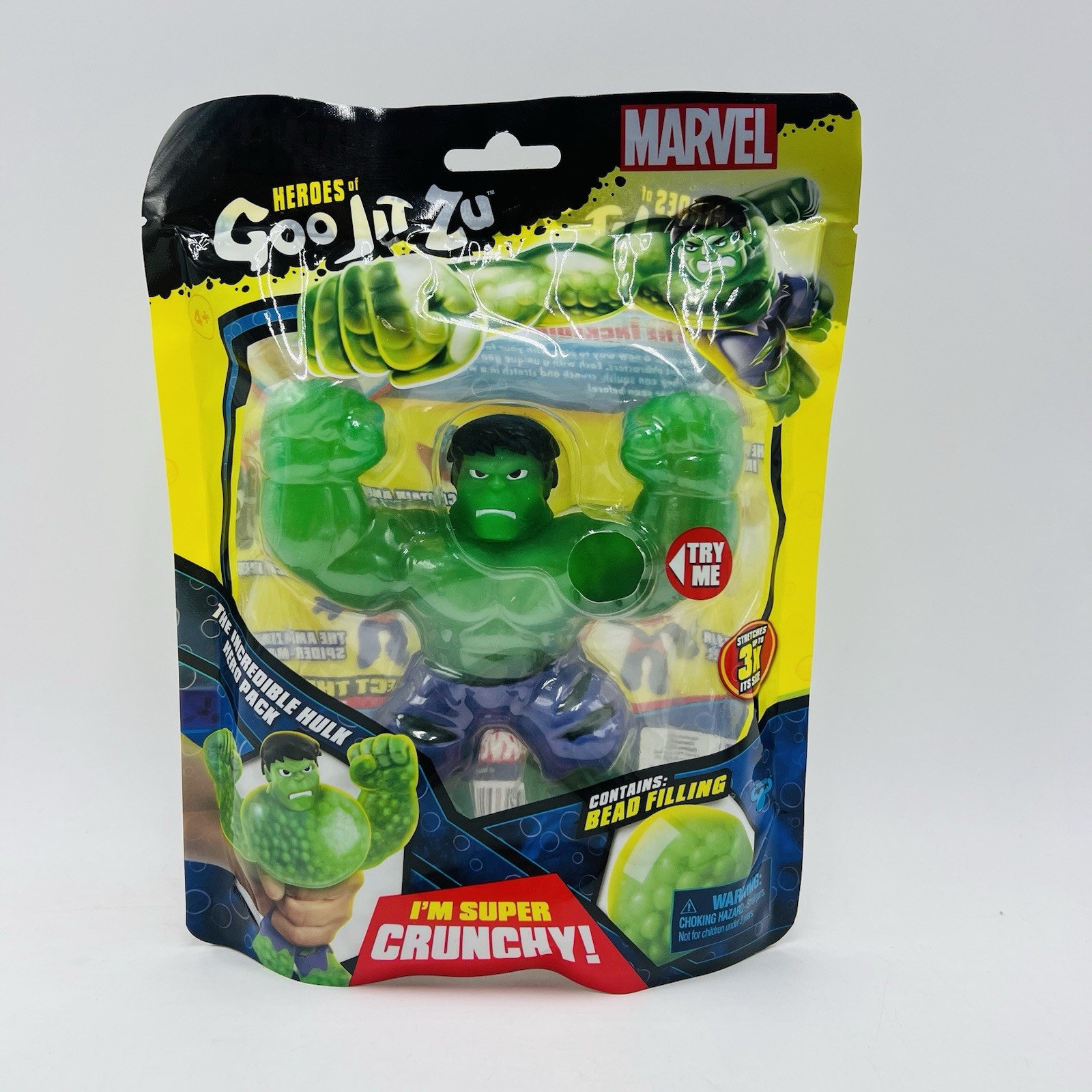 Marvel Heroes Of Goo Jit Zu Increible Hulk Figure Toy Super Crunchy New