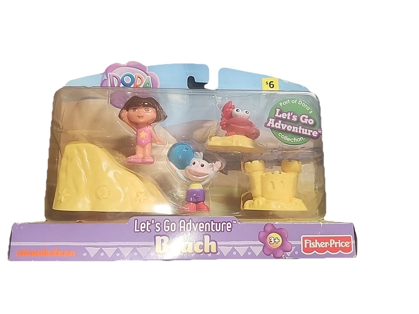 Nick Jr Dora The Explorer Let’s Go Adventure Beach Fisher Price NEW