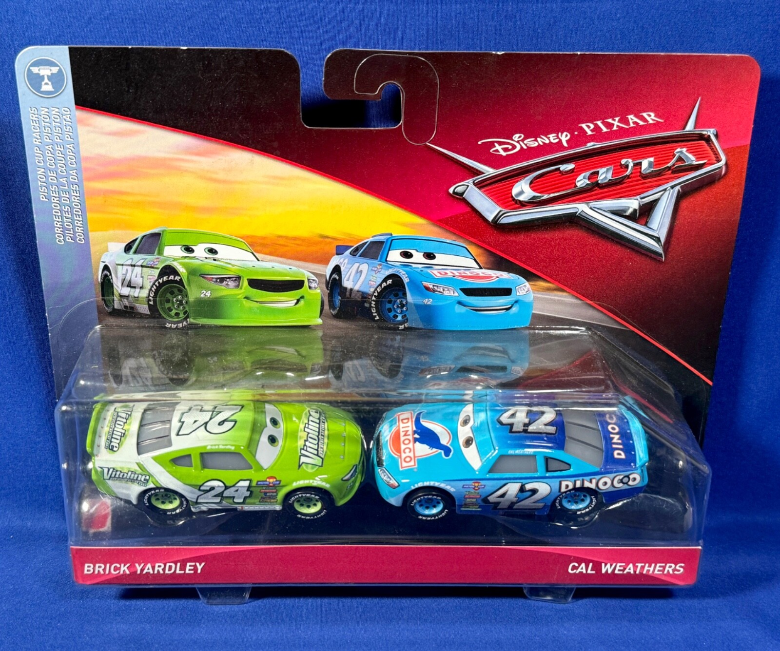 BRICK YARDLEY & CAL WEATHERS Pixar Cars PISTON CUP RACERS 2-Pack – 2018 – FLH64