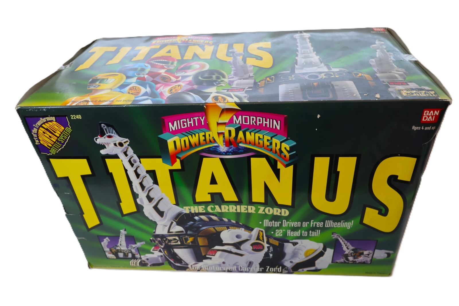 Bandai Mighty Morphin Power Rangers Titanus The Carrier Zord with Original Box