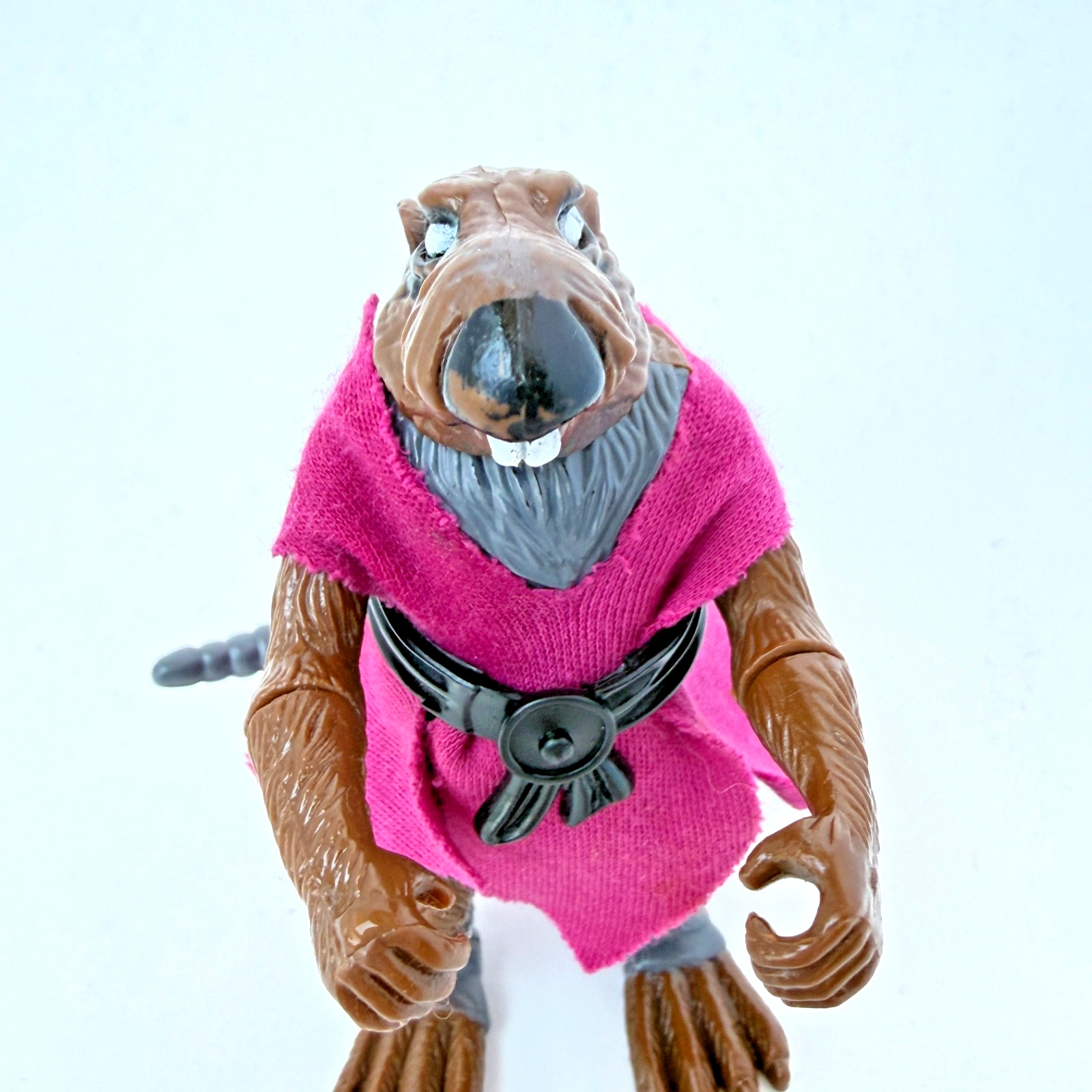 1988 TMNT Original Splinter with accessories and 10 card back – Pre-Owned