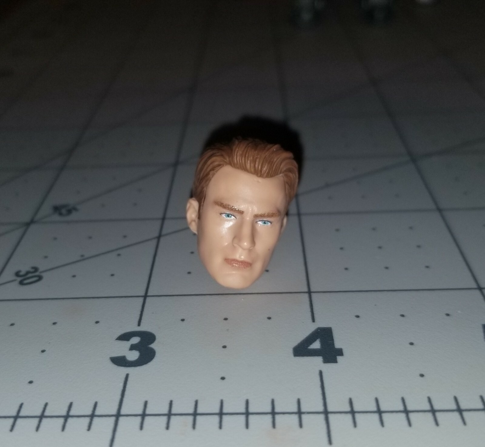 Marvel Legends Captain America Chris Evans Steve Rogers Head 6&Prime; Custom Fodder