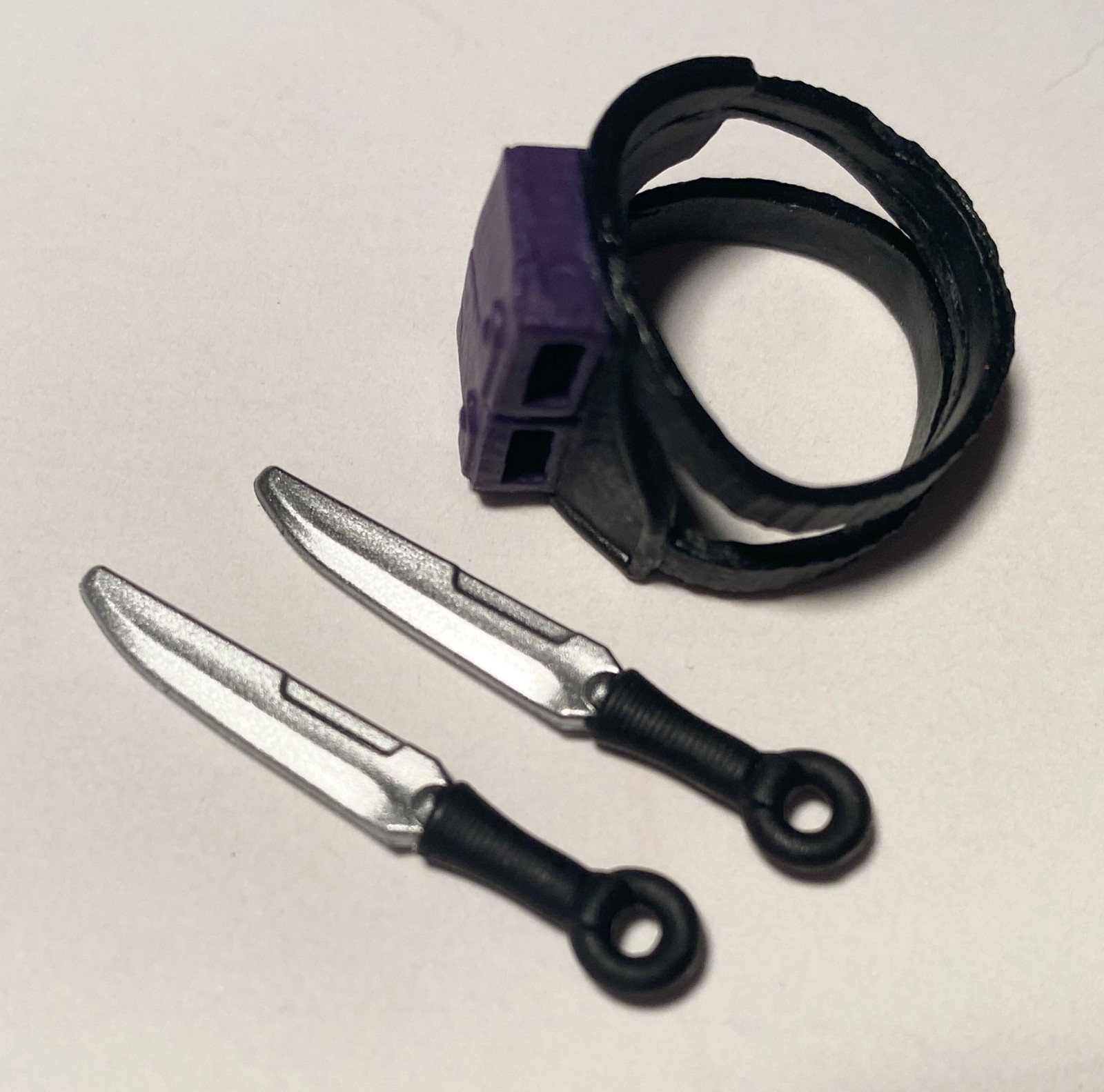 KUNAI KNIVES & LEG HOLSTER G.I. Joe Classified Series #192 Ninja Force Zartan