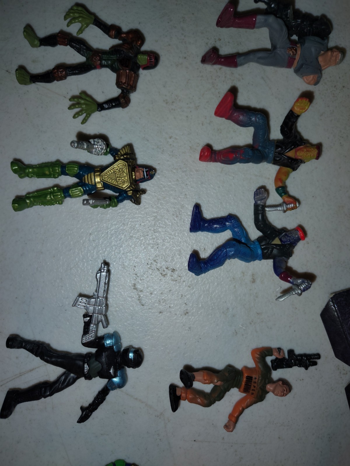 Mega Heroes Judge Dredd 1995 Mattel Mini Figure Lot Battle Pack Loose OOB Retro