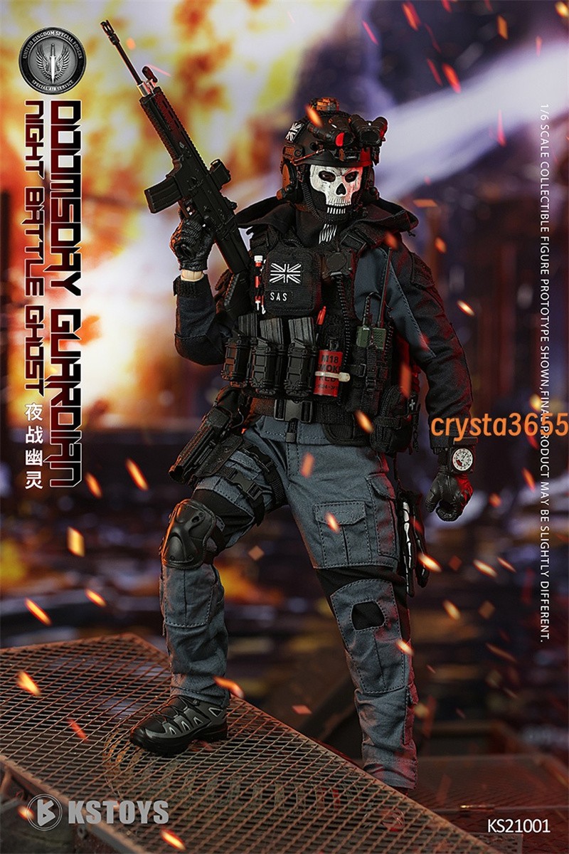 FLAGSET KS21001 Night War Ghost Simon Riley 1/6 Action Figure In Stock