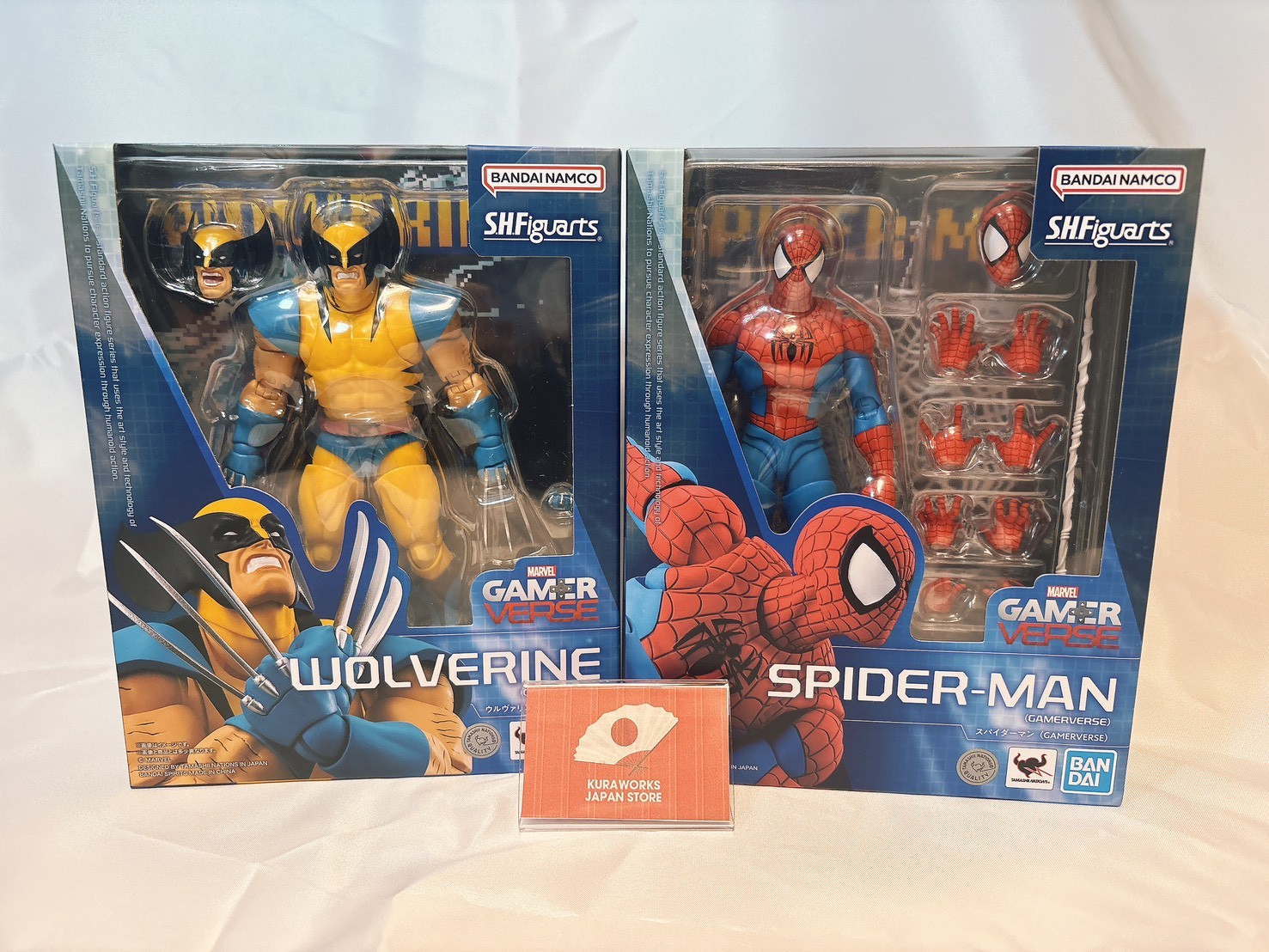 S.H.Figuarts Spider-Man Wolverine Marvel&rsquo;s GAMERVERSE Bandai Action Figure Set