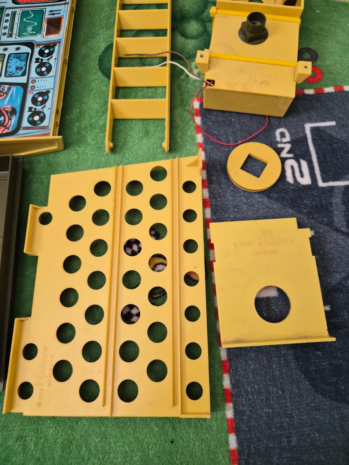 1972 GI Joe Mobile Support Vehicle Replacement Parts Battery Door Tray Ladder +