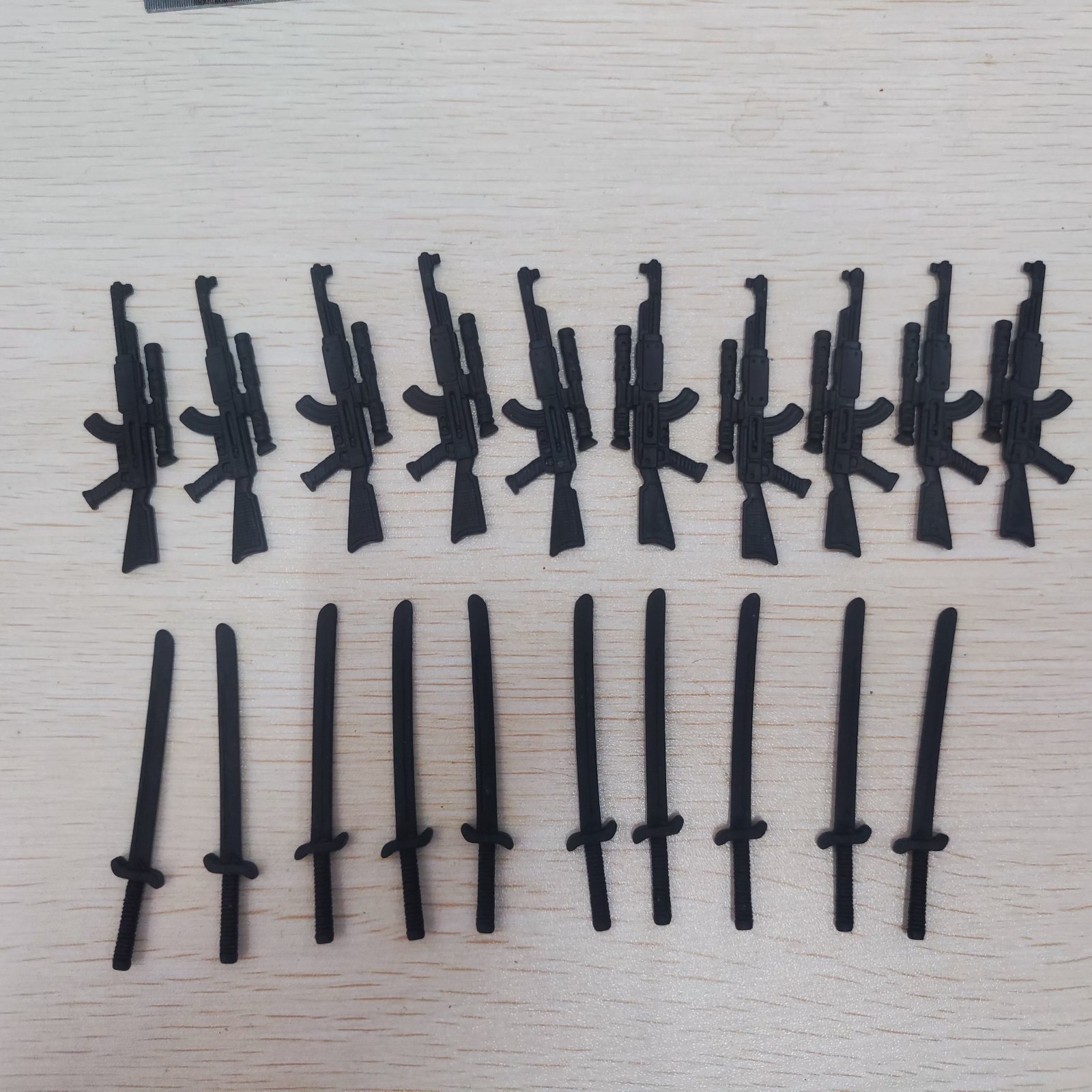 20pcs 1:18 scale 8x-scoped AK Rifle Gun Katana Sword for 3.75&Prime; GI Joe Figures
