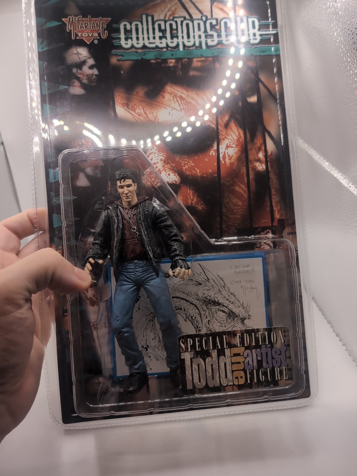 McFarlane Toys 1998 Collector’s Club Todd The Artist Special Edition Figure New