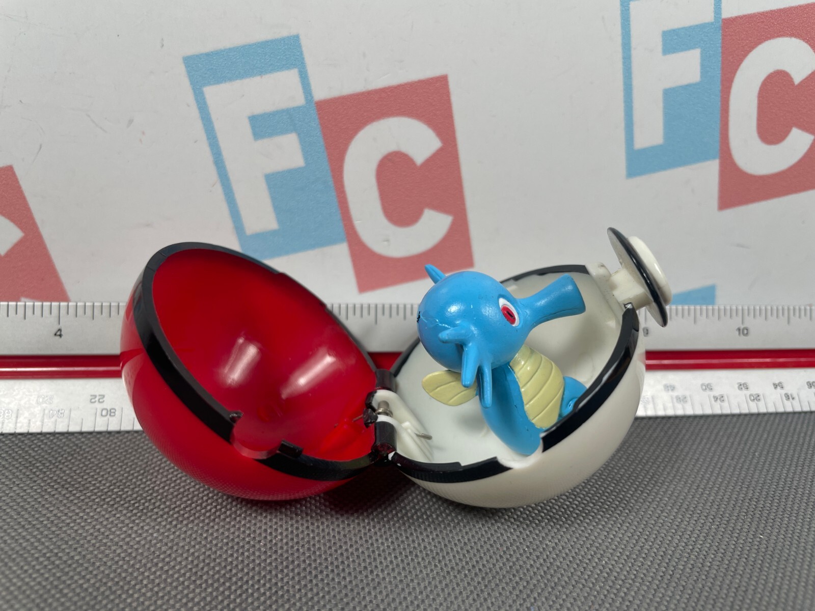 1999 Pokemon Basic Fun Lapras Figure & Pokeball Retro Vintage