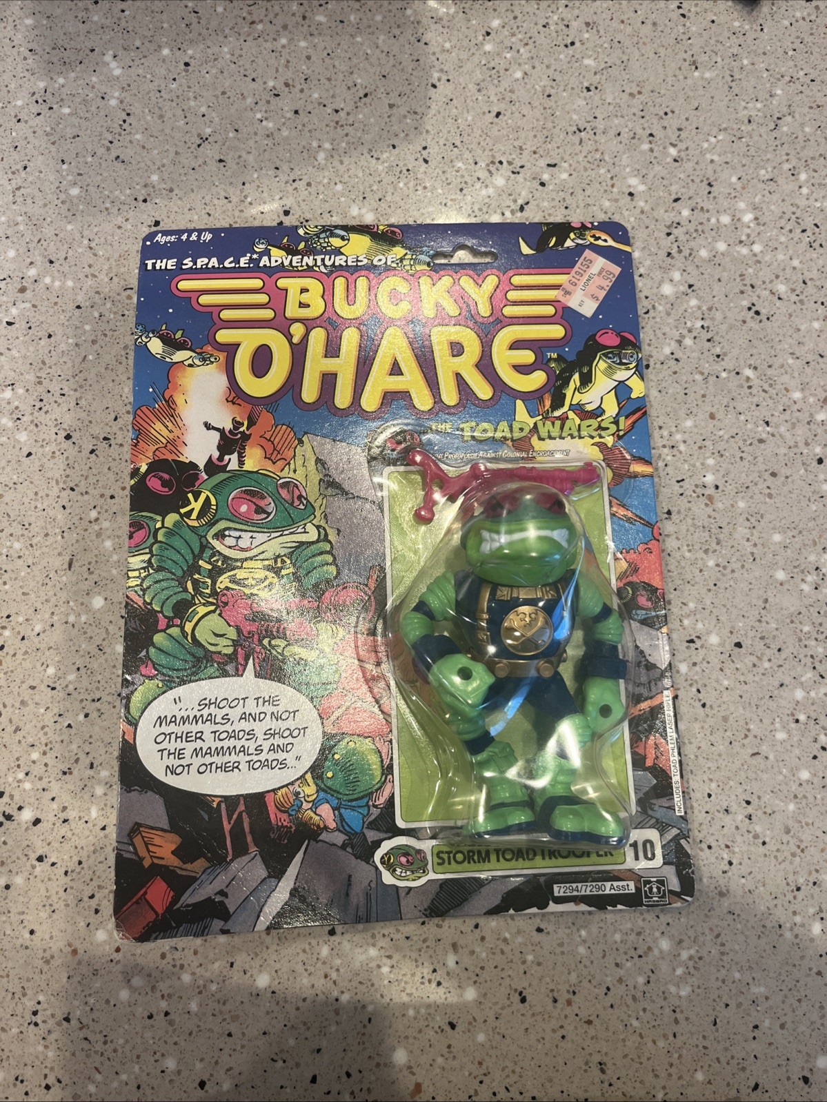 Vintage Storm Toad Trooper Action Figure Space Adventures Bucky O&rsquo;Hare 1990 New