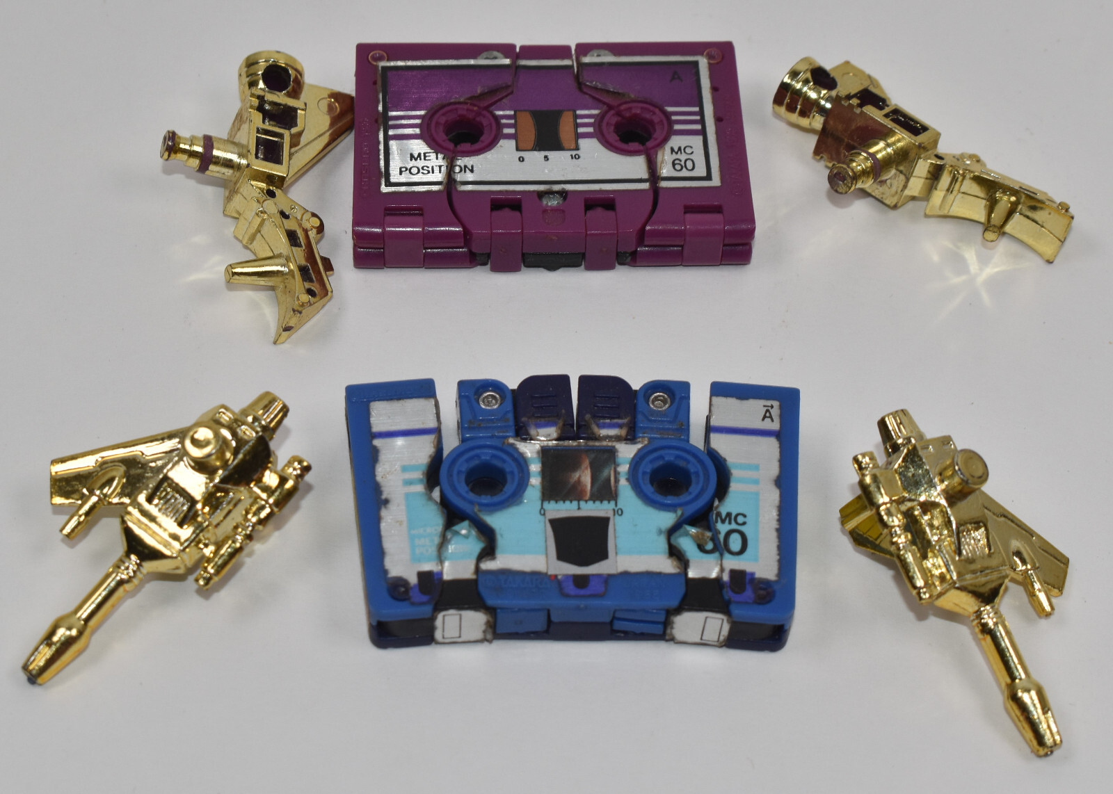 Vintage GOLD 1988 Hasbro Transformers G1 Mini Cassette Ratbat Frenzy COMPLETE