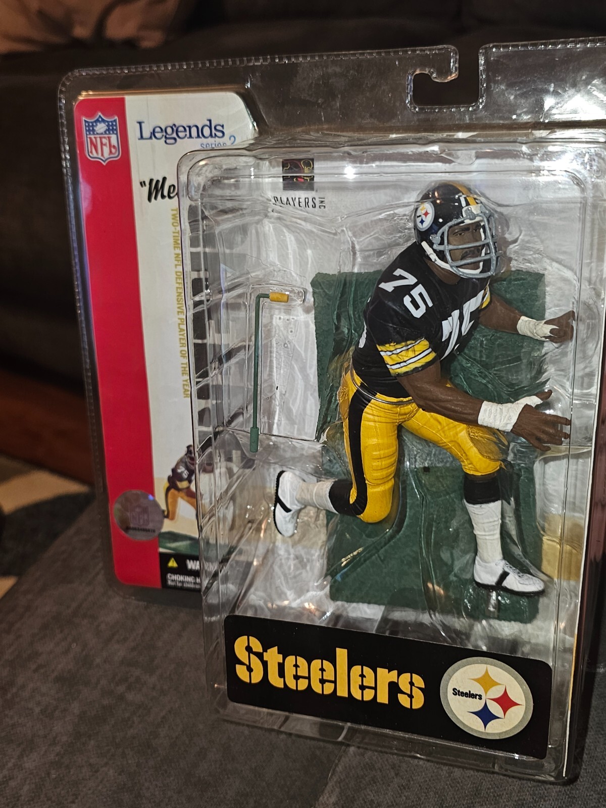 MCFARLANE NFL LEGENDS 2 2006 MEAN JOE GREENE PITTSBURGH STEELERS SEALED MOC VHTF